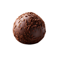 ai genererad choklad tryffel på transparent bakgrund png bild