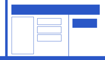 Illustration von Blau Text Box Vorlage Design. perfekt zum Leistung Punkt, Präsentation, Papier, Zeitschrift, Buch, Zeitung png