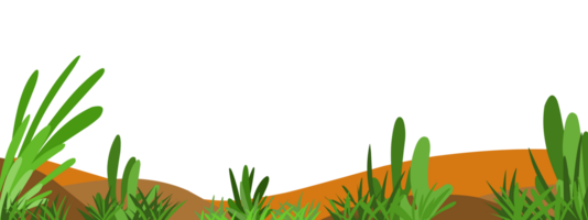 A flat bakcground landscape illustration with a plant theme. Perfect for poster, wallpaper, book cover, website cover png