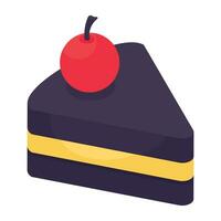 A perfect design icon of cake slice vector