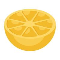 A unique design icon of lemon vector