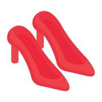 A beautiful design icon of heels vector