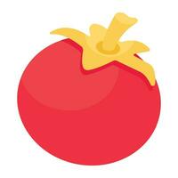 Modern design icon of tomato vector