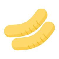 A unique design icon of sausages vector