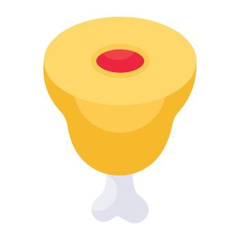 A perfect design icon of ham vector