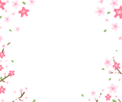 frame of blossom png