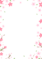 frame of blossom png