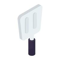 A beautiful design icon of kitchen spoon, spatula vector