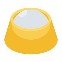 A beautiful design icon of dog bowl vector