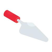 Modern isometric design icon of pizza peel vector