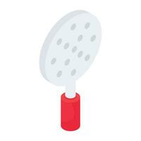 An icon design of slotted spoon vector