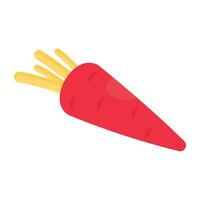 Trendy vector design of carrot