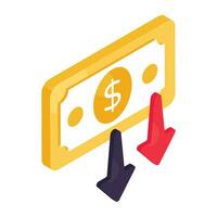 prima descargar icono de bajo dólar valor vector