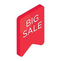 Premium download icon of big sale vector