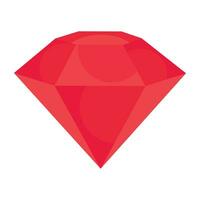 Trendy design icon of diamond vector