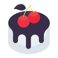 A perfect design icon of dripping cake vector