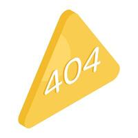 Modern design icon of error 404 vector