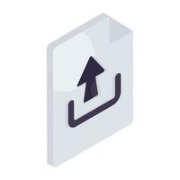 Perfect design icon of file upload vector