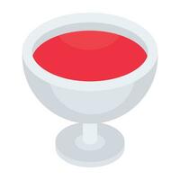 Soup bowl icon in trendy design vector