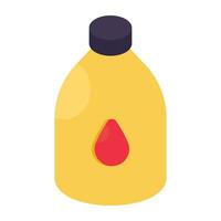 An editable design icon of water bottle vector