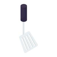 A beautiful design icon of kitchen spoon, spatula vector