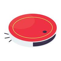 Trendy vector design icon of roomba