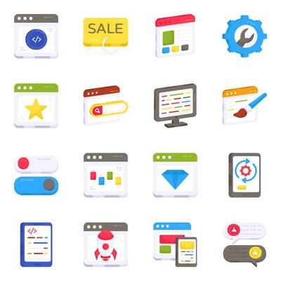 Pack of User Interface Flat Icons