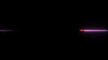 looping gloeiend pulse neon kader effect, zwart achtergrond video