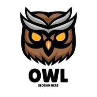 owl mascot logo esports illustration vector