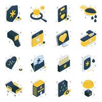 Pack of Healthcare Flat Icons vector