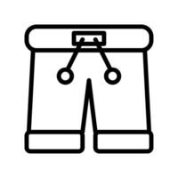 pantalones icono vector o logo ilustración estilo