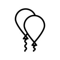 Balloon icon vector or logo illustration style