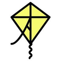 Kite icon vector or logo illustration style