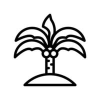 palma icono vector o logo ilustración estilo