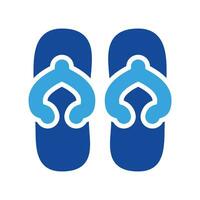 Sandal icon vector or logo illustration style