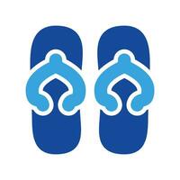 Sandal icon vector or logo illustration style