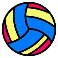 ball volly icon vector or logo illustration style