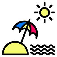 Umbrella icon vector or logo illustration style