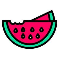 Watermelon icon vector or logo illustration style