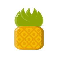 piña icono vector o logo ilustración estilo