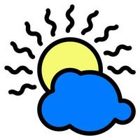 Sunlight icon vector or logo illustration style