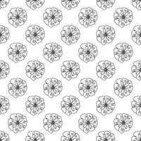 Summer seamless pattern with flowers doodle for decorative print, wrapping paper, greeting cards, wallpaper and fabric vector