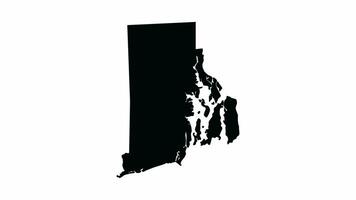 animation forming a map of the state of Rhode Island video