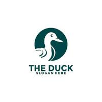 Duck Vector , Mallard logo hunting. Duck farm Logo Vector illustration Template