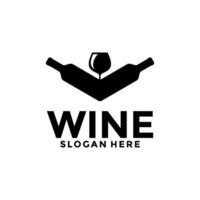 Wine logo. Logo for a liquor store, restaurant, or bar. Logo, wine logo design template vector