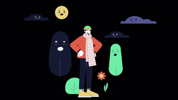 Day And Night Animation Stock Video Footage for Free Download