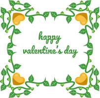 Valentines Day Background Design with Heart Stickers Scattered vector