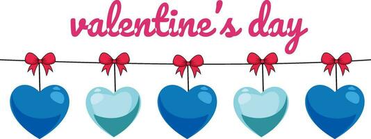 san valentin día antecedentes diseño con corazón pegatinas dispersado vector