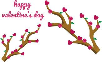 Valentines Day Background Design with Heart Stickers Scattered vector