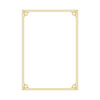Chinese vertical frame border. vector illustration element. Chinese new year traditional decor design